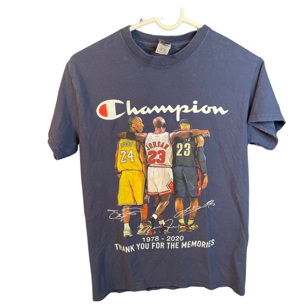 Champion “Boot” Goodbye KOBE NBA Tee: Adult Small: Lebron: Jordan: Lakers